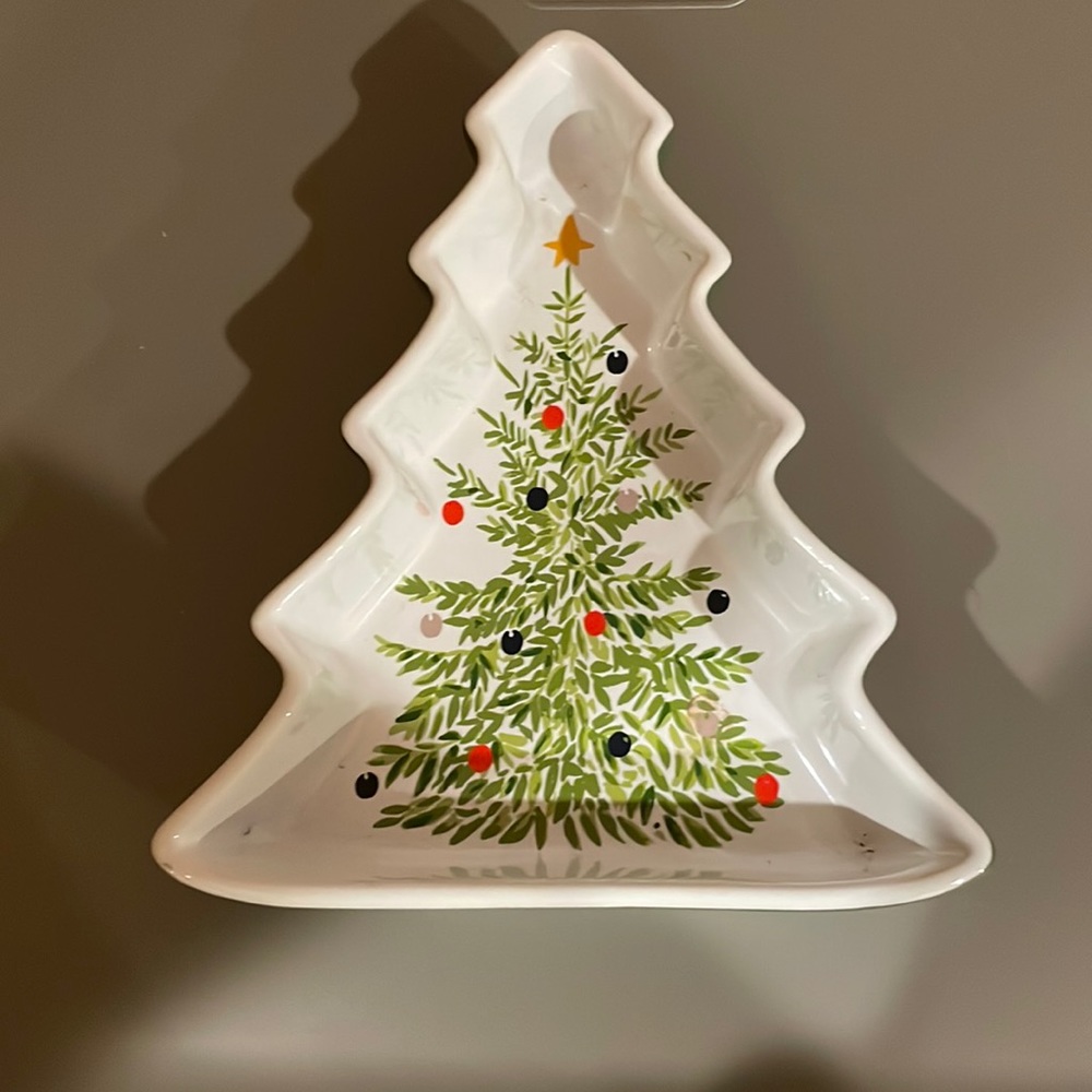 Christmas tree candy dish